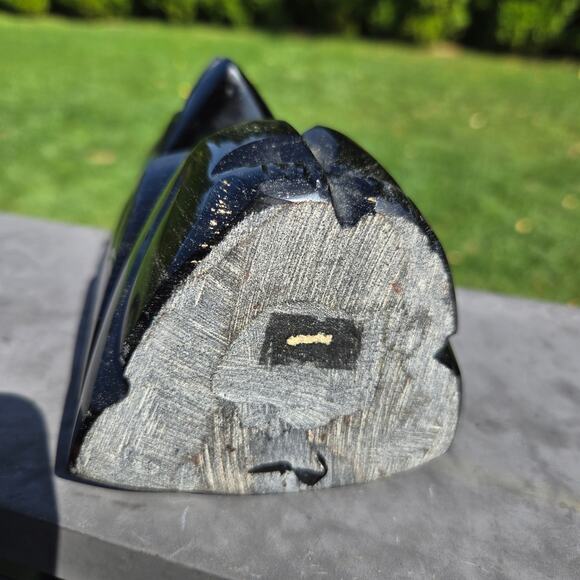 Handcrafted MCM Aztec Mayan Warrior Black Obsidian Onyx Mexico HEAVY *read* - Picture 10 of 15